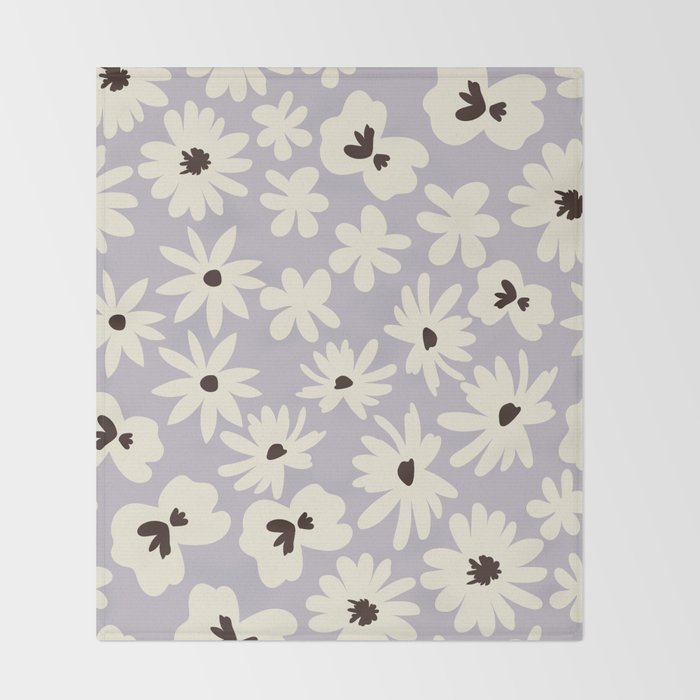Flower market, Florence, Summer aesthetic Throw Blanket Gallery Image 2