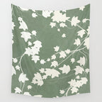 Minimal Abstract Leaves 12 Wall Tapestry Gallery Image 4