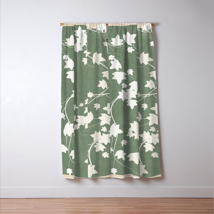 Minimal Abstract Leaves 12 Window Curtain Gallery Image 3