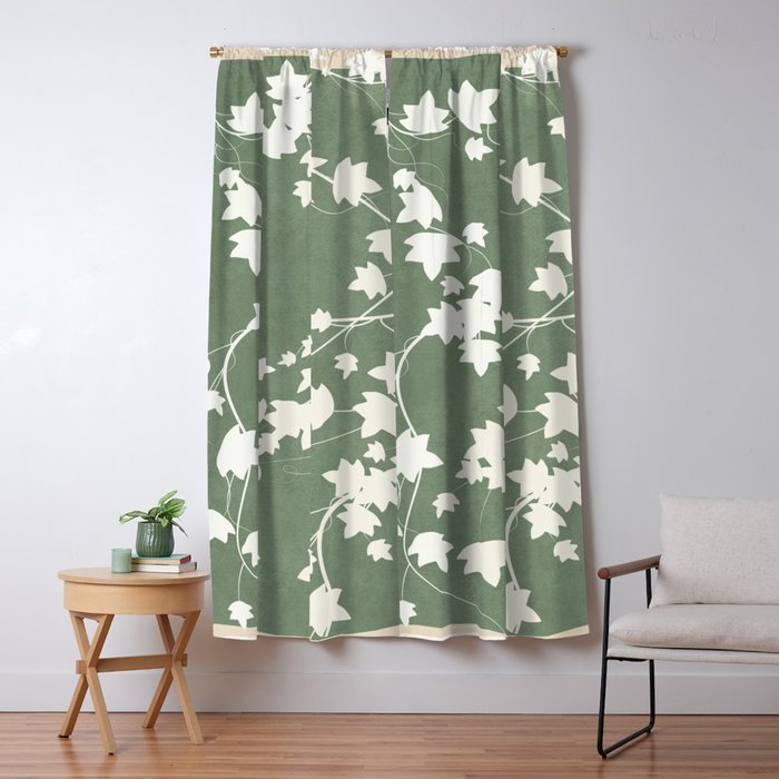Minimal Abstract Leaves 12 Window Curtain Gallery Image 5
