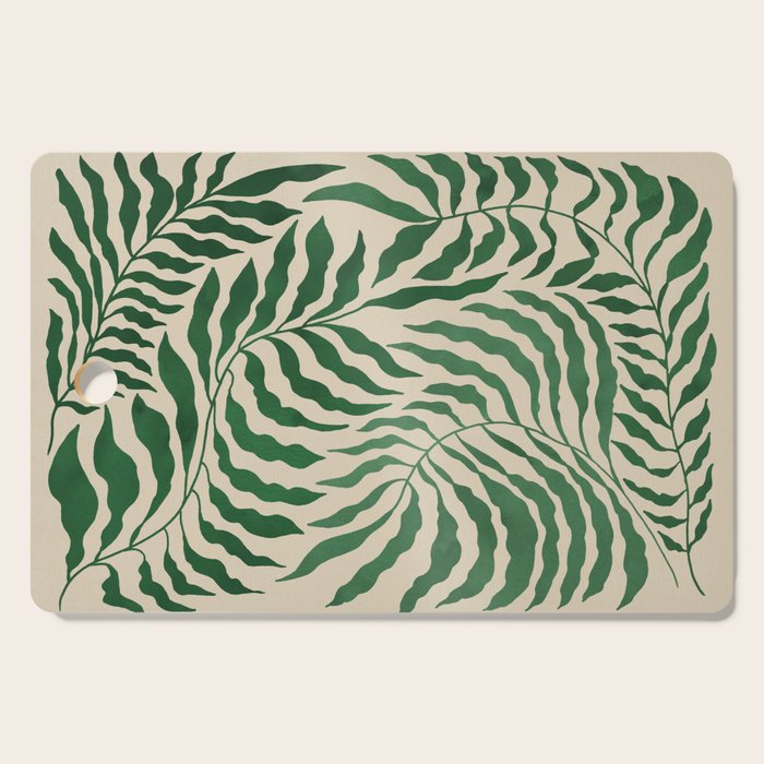 Tropical Leaves Cutting Board Gallery Image 1
