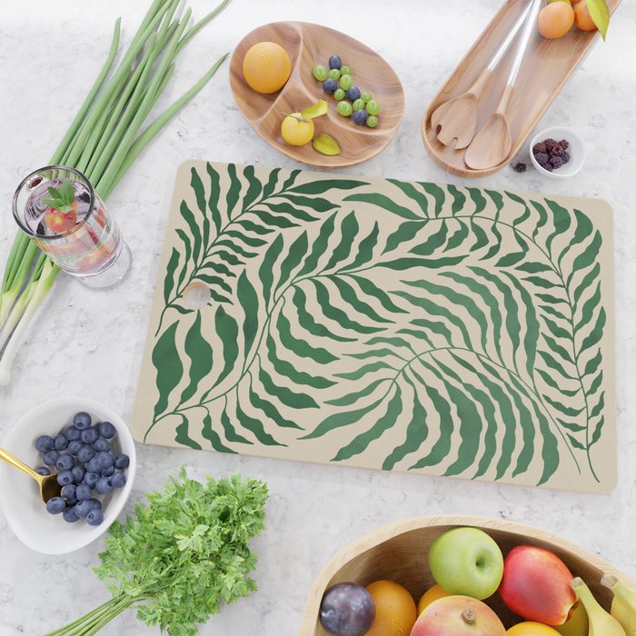 Tropical Leaves Cutting Board Gallery Image 2