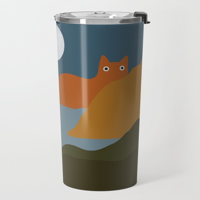 Cat Landscape 20 Travel Mug Gallery Image 2