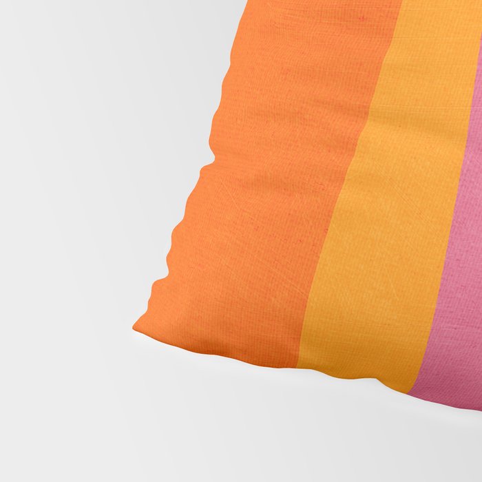 Pink Orange Bright Vibrant Modern Artwork Pillow Sham Gallery Image 4