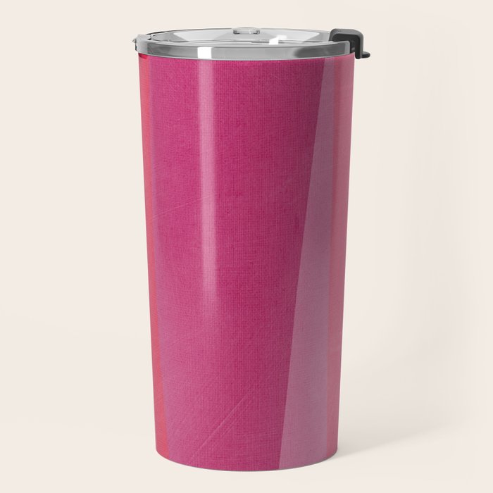 Pink Orange Bright Vibrant Modern Artwork Travel Mug Gallery Image 2