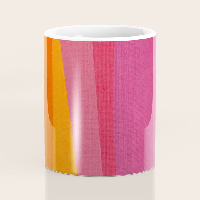 Pink Orange Bright Vibrant Modern Artwork Coffee Mug Gallery Image 4