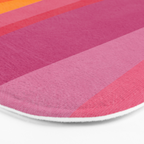 Pink Orange Bright Vibrant Modern Artwork Bath Mat Gallery Image 3