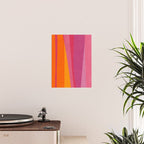 Pink Orange Bright Vibrant Modern Artwork Poster Gallery Image 2