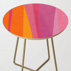 Pink Orange Bright Vibrant Modern Artwork Side Table Gallery Image 2