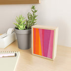Pink Orange Bright Vibrant Modern Artwork Mini Art Print Gallery Image 2