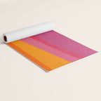 Pink Orange Bright Vibrant Modern Artwork Yoga Mat Gallery Image 2
