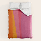 Pink Orange Bright Vibrant Modern Artwork Comforter Gallery Image 6