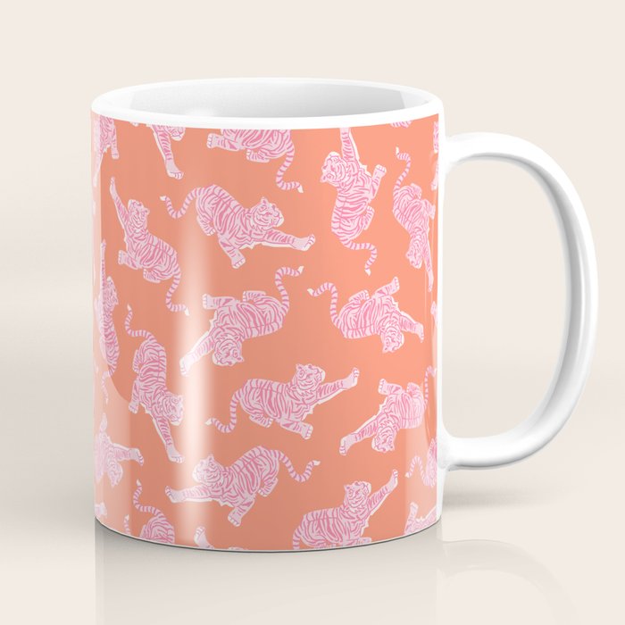 Year of the Tiger - Orange/Pink Coffee Mug Gallery Image 1