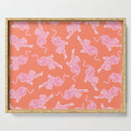 Year of the Tiger - Orange/Pink Serving Tray Gallery Image 1