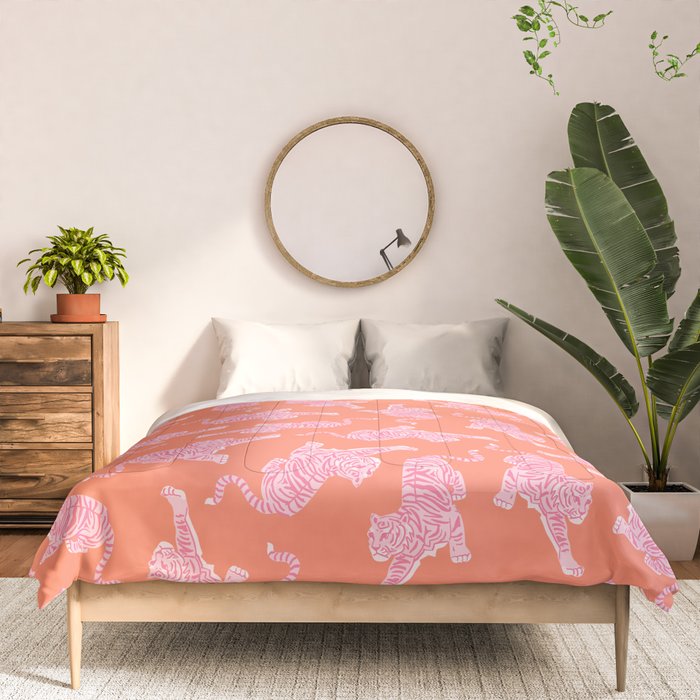 Year of the Tiger - Orange/Pink Comforter Gallery Image 3