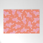 Year of the Tiger - Orange/Pink Welcome Mat Gallery Image 1