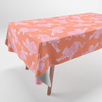 Year of the Tiger - Orange/Pink Tablecloth Gallery Image 1