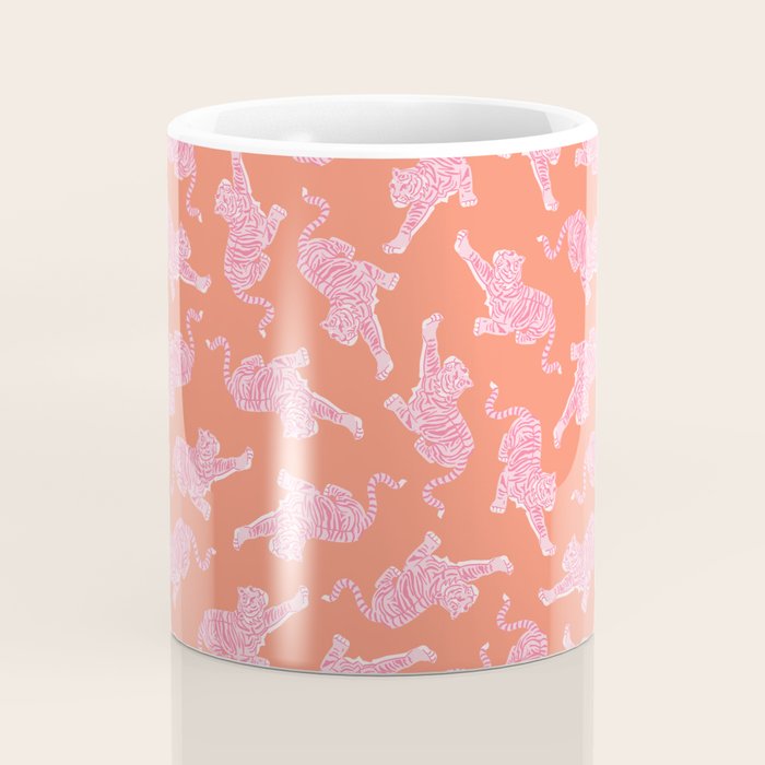 Year of the Tiger - Orange/Pink Coffee Mug Gallery Image 4