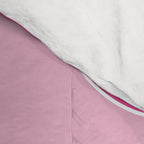 Large Pink and White Smiley Face - Preppy Aesthetic Decor Comforter Gallery Image 4