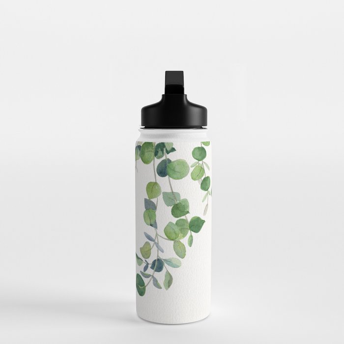 Eucalyptus Watercolor 2  Water Bottle Gallery Image 3