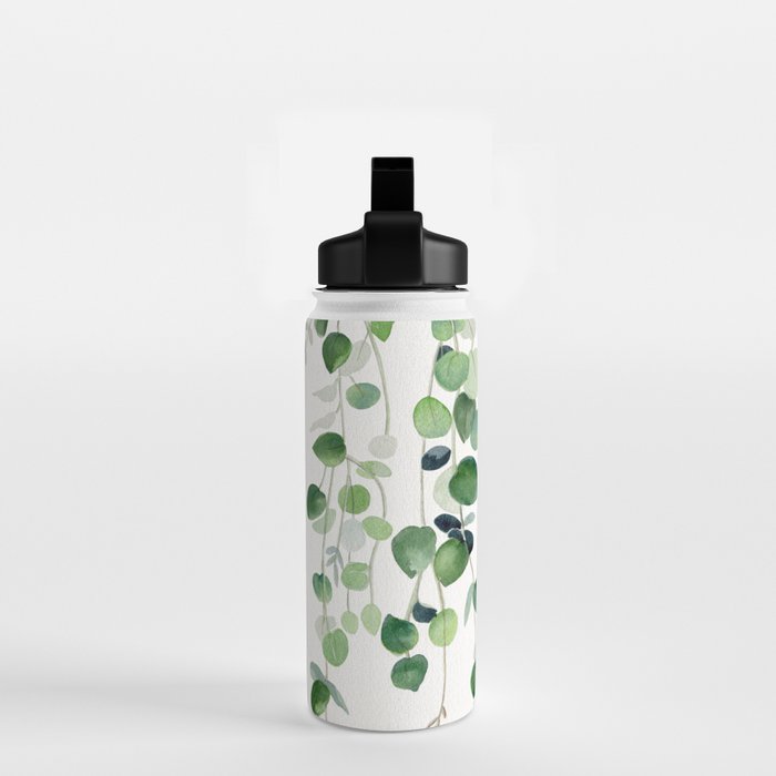 Eucalyptus Watercolor 2  Water Bottle Gallery Image 2