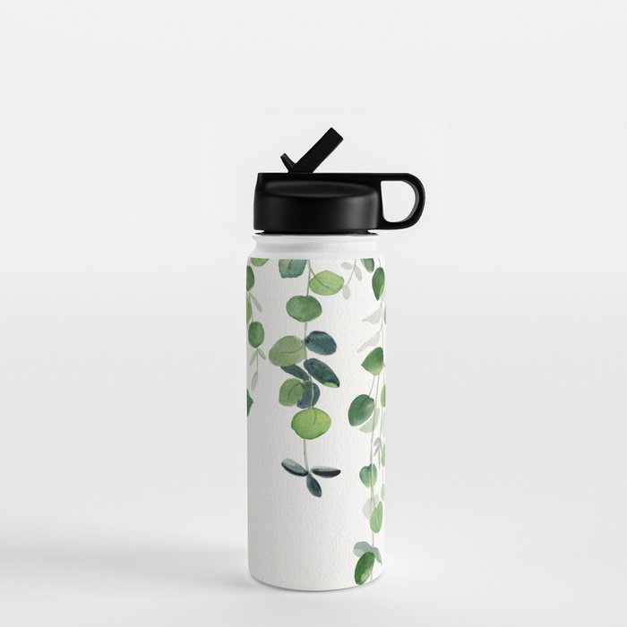 Eucalyptus Watercolor 2  Water Bottle Gallery Image 1