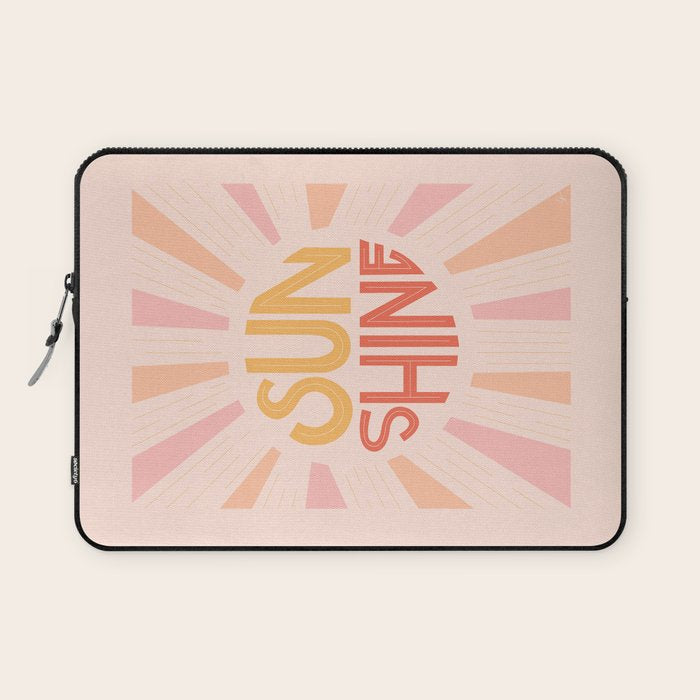 Sunshine Hand Lettering Laptop Sleeve Gallery Image 1