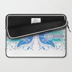 Hamsa Hand - Blue & Turquoise Palette Laptop Sleeve Gallery Image 2