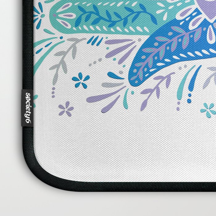Hamsa Hand - Blue & Turquoise Palette Laptop Sleeve Gallery Image 3