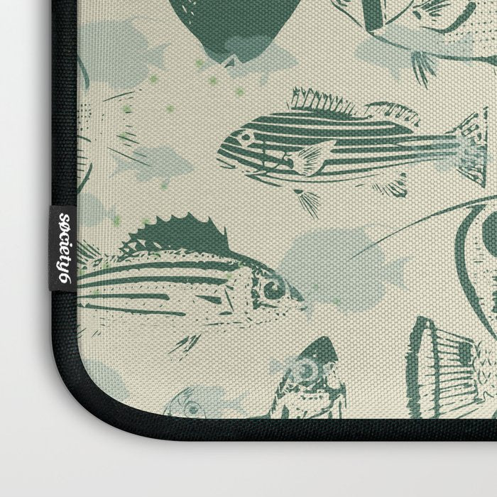 deep ocean fish family light Laptop Sleeve Gallery Image 3