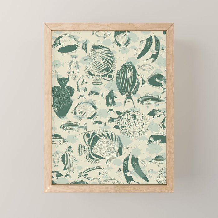 deep ocean fish family light Mini Art Print Gallery Image 1