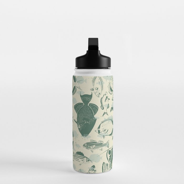 deep ocean fish family light Water Bottle Gallery Image 3
