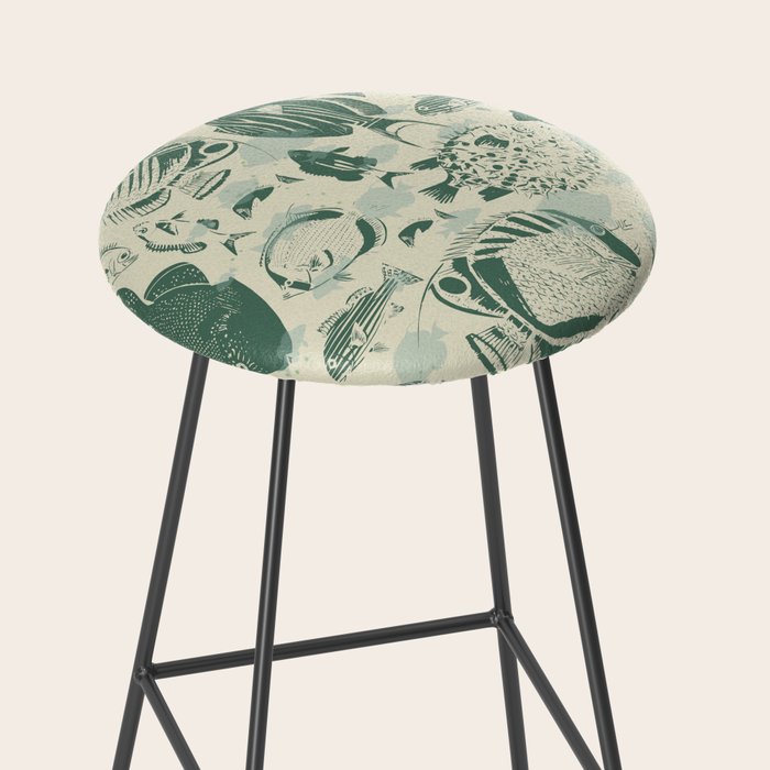 deep ocean fish family light Stool Gallery Image 2