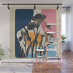 Modern Iris Abstraction Wall Mural Gallery Image 1
