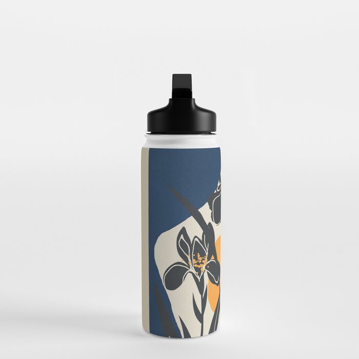 Modern Iris Abstraction Water Bottle Gallery Image 3