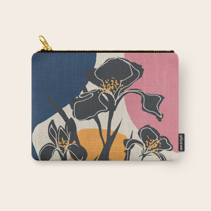 Modern Iris Abstraction Carry All Pouch Gallery Image 1