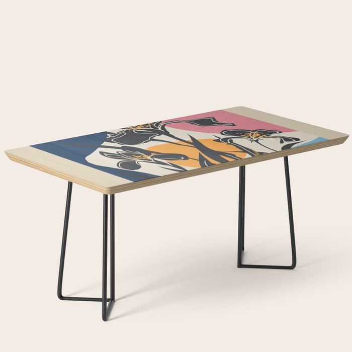 Modern Iris Abstraction Coffee Table Gallery Image 1