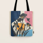 Modern Iris Abstraction Tote Bag Gallery Image 1