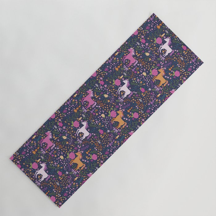 Unicorns Dancing in an Enchanted Garden Yoga Mat Gallery Image 1