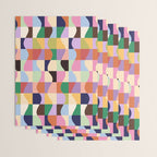 Retro Colorful Wavy Checkerboard Wrapping Paper Gallery Image 3