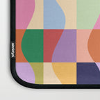 Retro Colorful Wavy Checkerboard Laptop Sleeve Gallery Image 3