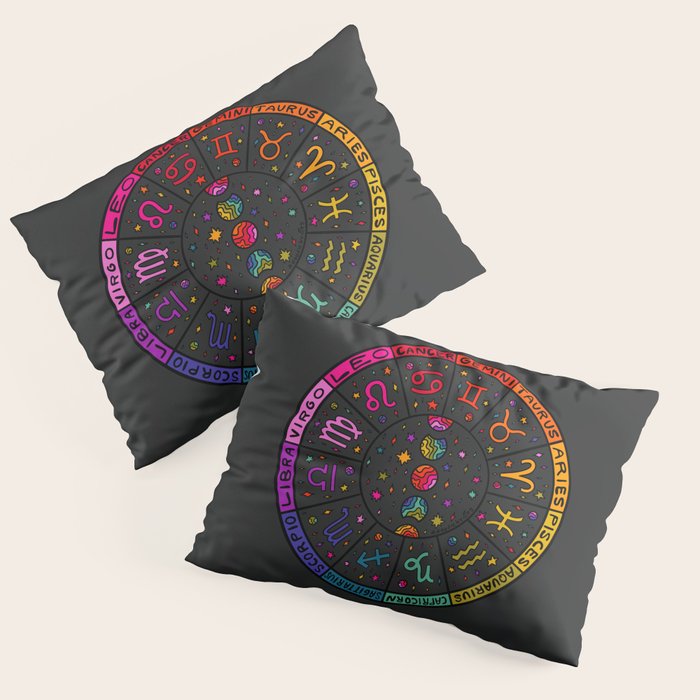 Zodiac Wheel Pillow Sham Gallery Image 1