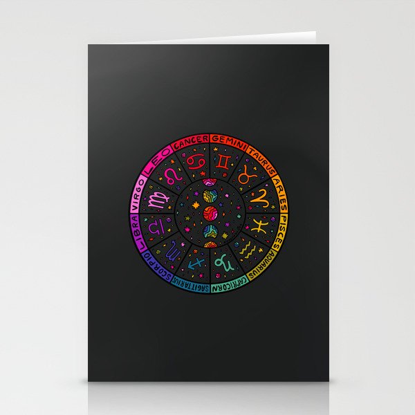 Zodiac Wheel Stationery Card Gallery Image 2