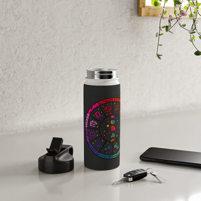 Zodiac Wheel Water Bottle Gallery Image 4