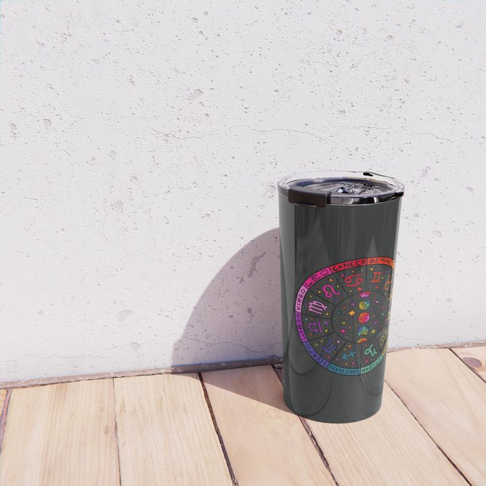 Zodiac Wheel Travel Mug Gallery Image 4