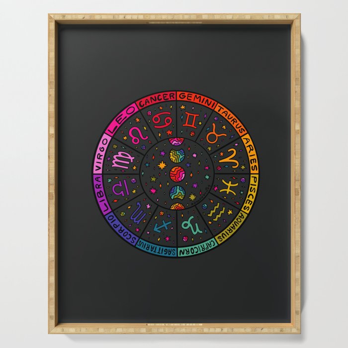Zodiac Wheel Serving Tray Gallery Image 1