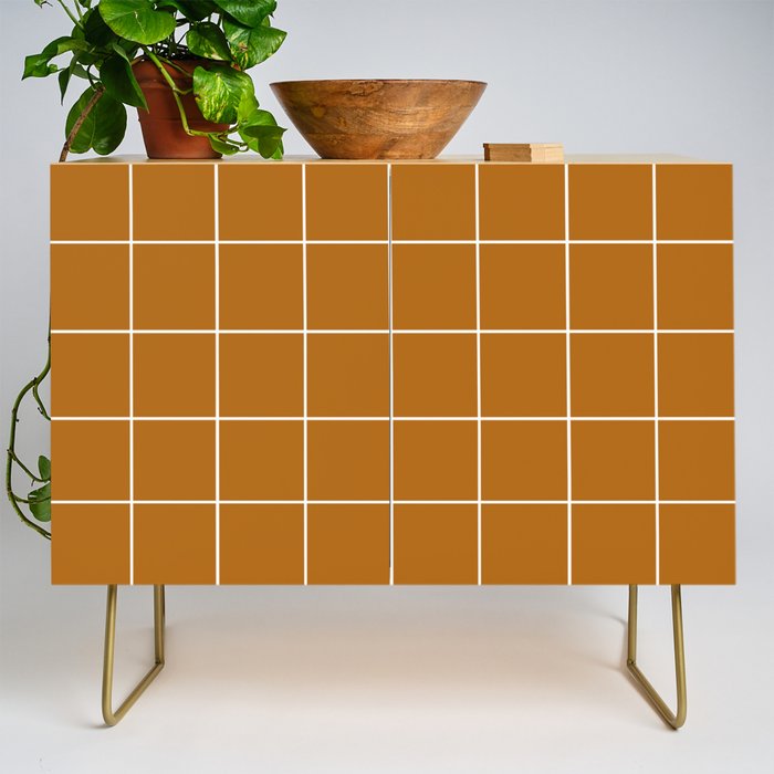 Grid (Golden Brown) Credenza Gallery Image 1