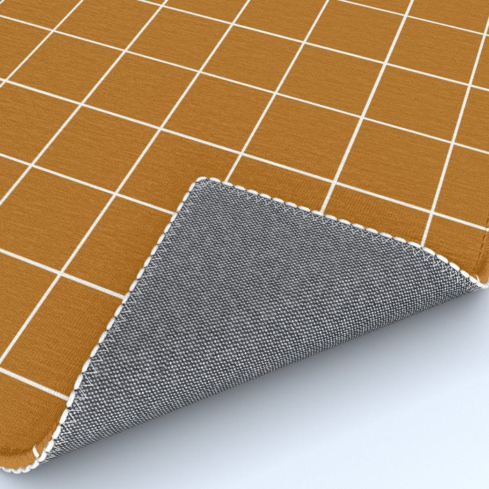 Grid (Golden Brown) Rug Gallery Image 4