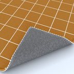 Grid (Golden Brown) Rug Gallery Image 4