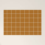 Grid (Golden Brown) Welcome Mat Gallery Image 1